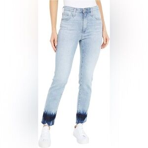 AG Adriano Goldschmied The Isabelle High Rise Straight Crop In Anticipate Sz 29